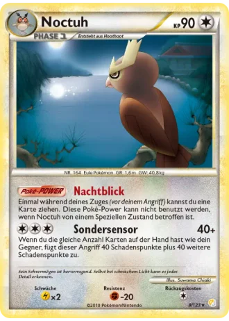Noctuh #8/123 — HeartGold SoulSilver