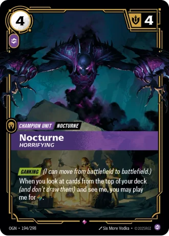 Nocturne, Horrifying #194/298 — Origins