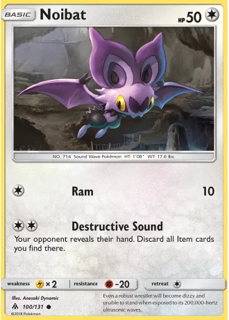 Noibat #100/131 — Forbidden Light