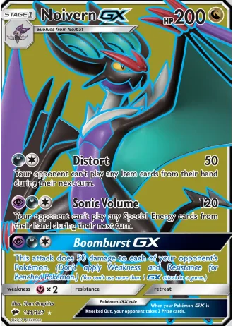 Noivern GX #141 — Burning Shadows