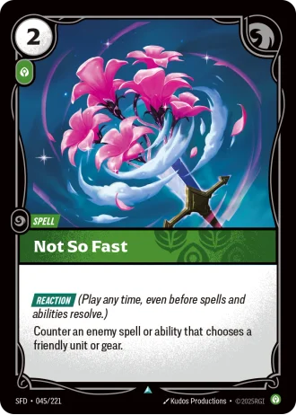 Not So Fast #045/221 — Spiritforged