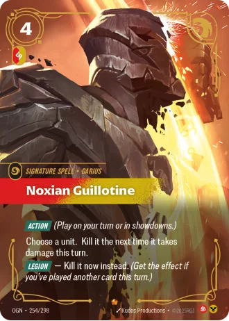 Noxian Guillotine #254/298 — Origins