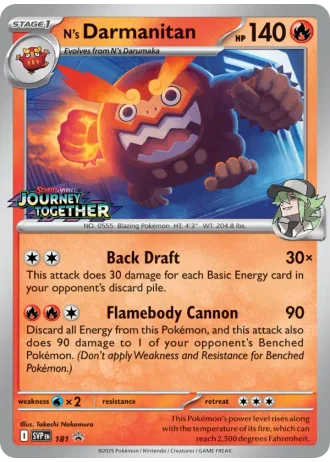 N's Darmanitan #181 — Scarlet & Violet Promos