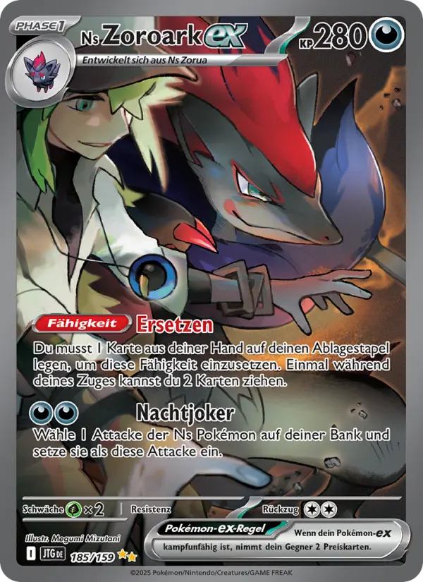 Ns Zoroark ex #185 — Reisegefährten