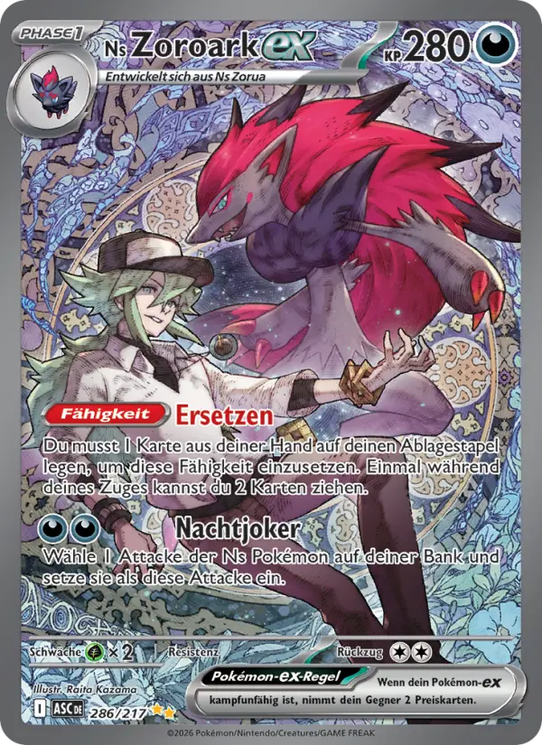 Ns Zoroark ex #286 — Erhabene Helden