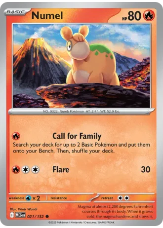 Numel #021/132 — Mega Evolution