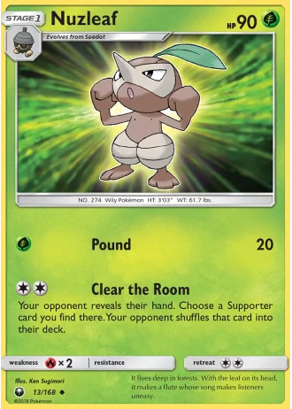 Nuzleaf #13/168 — Celestial Storm