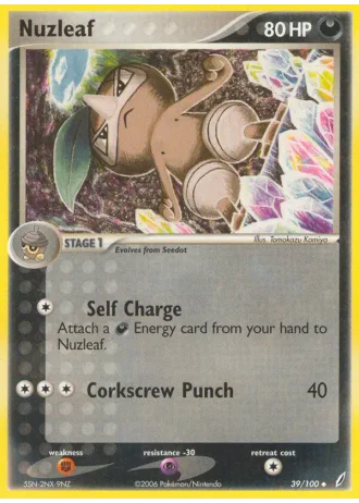 Nuzleaf #39/100 — EX Guardiani dei Cristalli