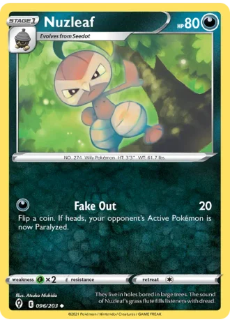 Nuzleaf #96/203 — Evolving Skies