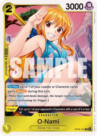 O-Nami (OP06-101) — Wings of the Captain (OP06)