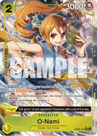 O-Nami (OP06-101) (Alternative Art) — Wings of the Captain (OP06)