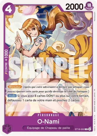 O-Nami (ST18-002) (Pirate Foil) — ONE PIECE CARD THE BEST vol.2 (PRB02)