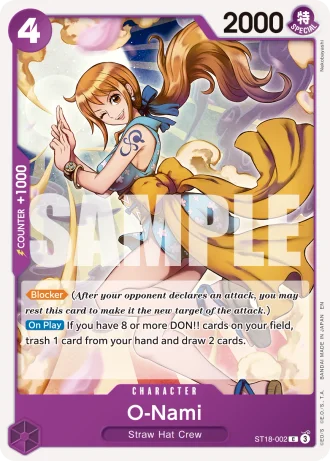 O-Nami (ST18-002) (Reprint) — One Piece Card The Best Vol.2(PRB02)