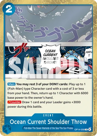 Ocean Current Shoulder Throw (OP14-058) — The Azure Sea's Seven (OP14-EB04)