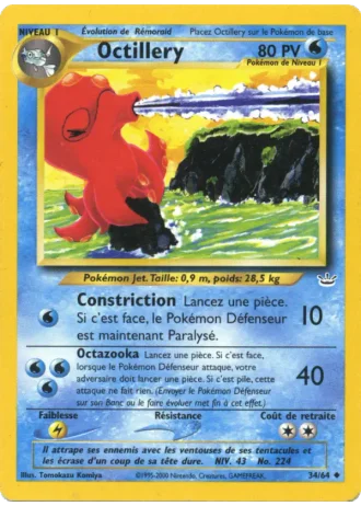 Octillery #34/64 — Neo Revelation