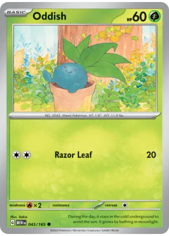 Oddish #043/165 — 151