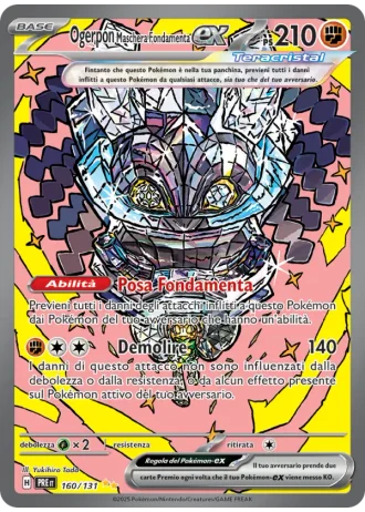 Ogerpon Maschera Fondamenta ex #160/131 — Evoluzioni Prismatiche
