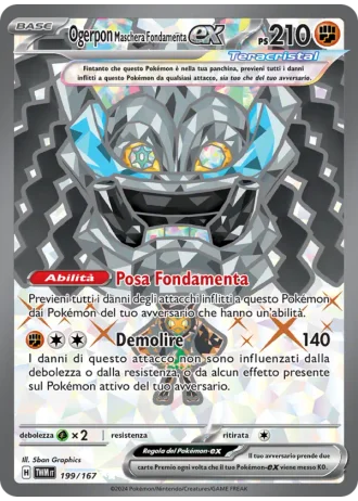 Ogerpon Maschera Fondamenta ex #199 — Crepuscolo Mascherato