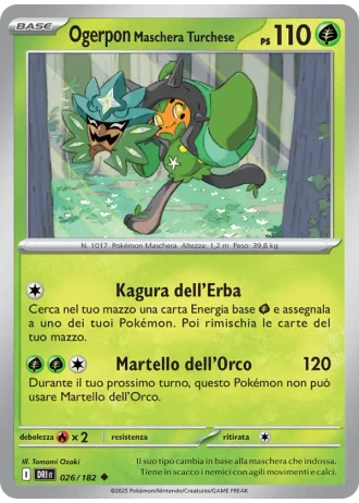 Ogerpon Maschera Turchese #026 — Rivali Predestinati