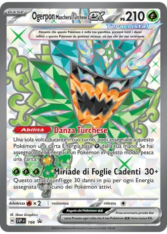 Ogerpon Maschera Turchese ex #166 — Scarlatto e Violetto Promos