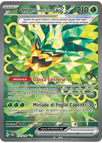 Ogerpon Maschera Turchese ex #211 — Crepuscolo Mascherato