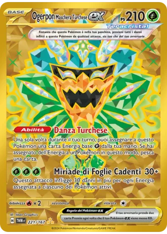 Ogerpon Maschera Turchese ex #221 — Crepuscolo Mascherato
