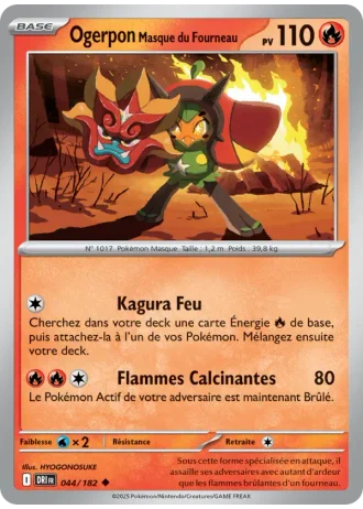Ogerpon Masque du Fourneau #044/182 — Rivalités Destinées