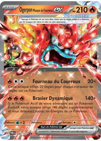 Ogerpon Masque du Fourneau ex #040 — Mascarade Crépusculaire