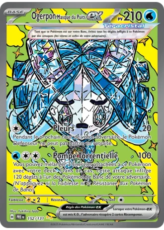 Ogerpon Masque du Puits ex #152/131 — Évolutions Prismatiques