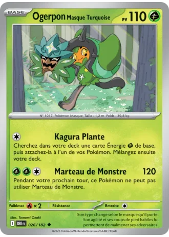 Ogerpon Masque Turquoise #026/182 — Rivalités Destinées