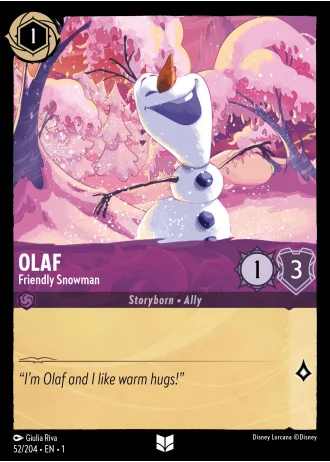 Olaf - Friendly Snowman #52/204 — The First Chapter