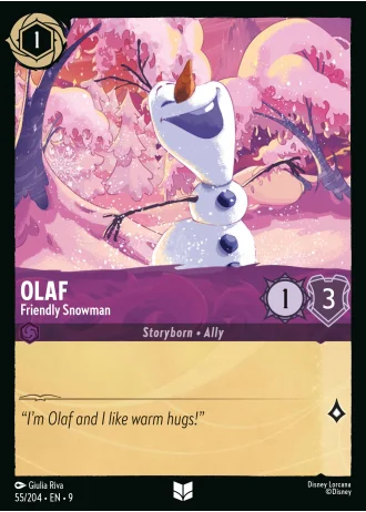 Olaf - Friendly Snowman #55/204 — Fabled