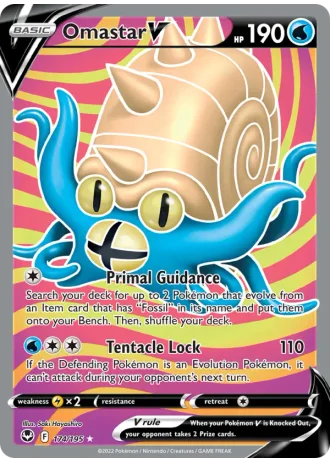 Omastar V #174/195 — Silver Tempest