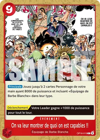 On va leur montrer de quoi on est capables !! (OP16-019) — L'Heure de la Bataille Décisive (OP16)