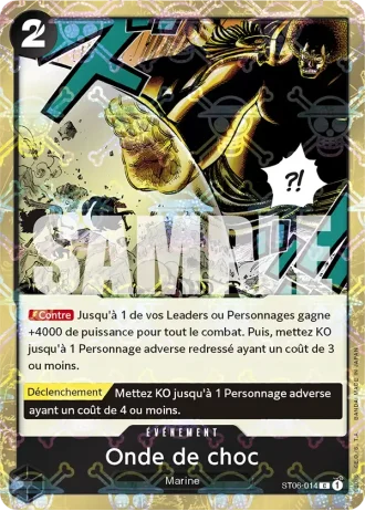 Onde de choc (ST06-014) (Jolly Roger Foil) — ONE PIECE CARD THE BEST (PRB01)