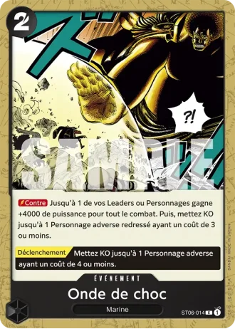Onde de choc (ST06-014) (Textured Foil) — ONE PIECE CARD THE BEST (PRB01)