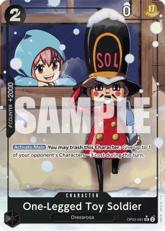 One-Legged Toy Soldier (OP05-081) (Alternative Art) — One Piece The Best (PRB01)