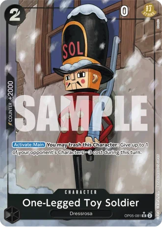 One-Legged Toy Soldier (OP05-081) (Full Art) — One Piece The Best (PRB01)