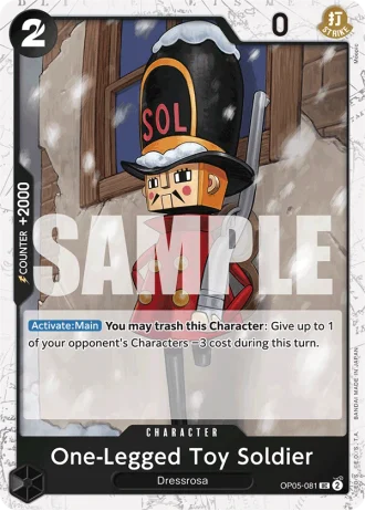 One-Legged Toy Soldier (OP05-081) (Jolly Roger Foil) — One Piece The Best (PRB01)