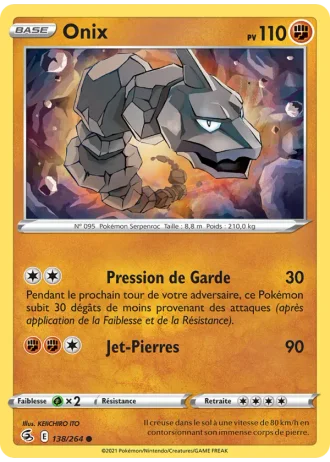 Onix #138 — Poing de Fusion