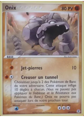 Onix #42 — EX Rouge Feu & Vert Feuille