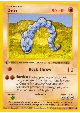 Onix #56/102 — Base Set