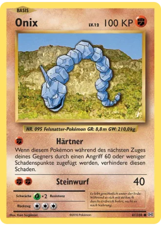 Onix #61/108 — Evolution