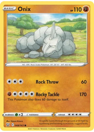 Onix #68/163 — Battle Styles