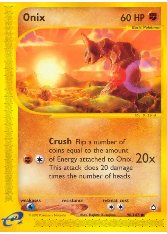 Onix #98/147 — Aquapolis
