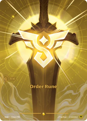 Order Rune #214a/298 — Origins