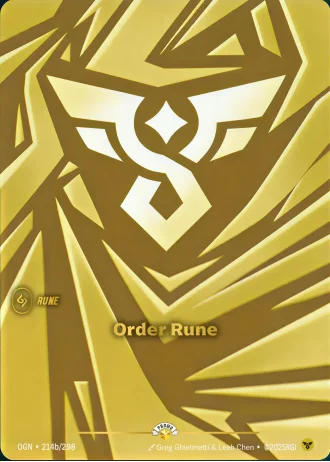 Order Rune #214b/298 — Organized Play Promos
