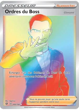 Ordres du Boss (Giovanni) #200/192 — Clash des Rebelles