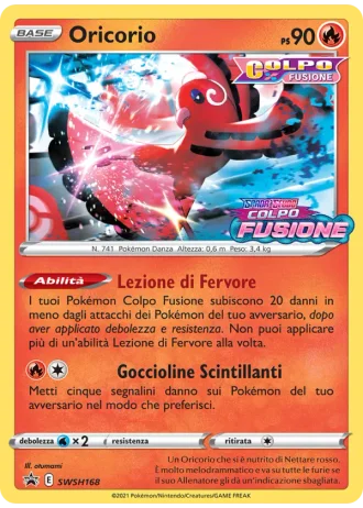 Oricorio SWSH168 — Spada e Scudo Promos