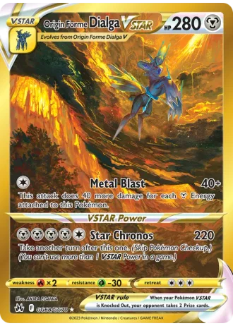 Origin Forme Dialga VSTAR GG68 — Galarian Gallery (Crown Zenith)